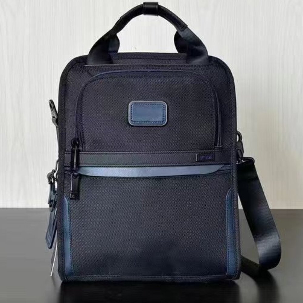 NWT TUMI ALPHA 3 Men's Black Handbag crossbody bag Shoulder Bag